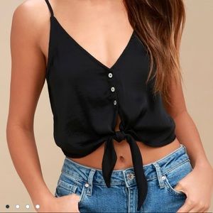 Two Tie For You Black Brami by Free People